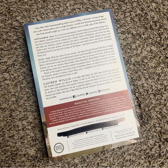 SOLD 💜 Two Wars and a Wedding by Lauren Willig ARC - Picture 2 of 2